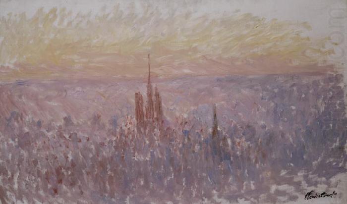 Vue generale de Rouen, Claude Monet